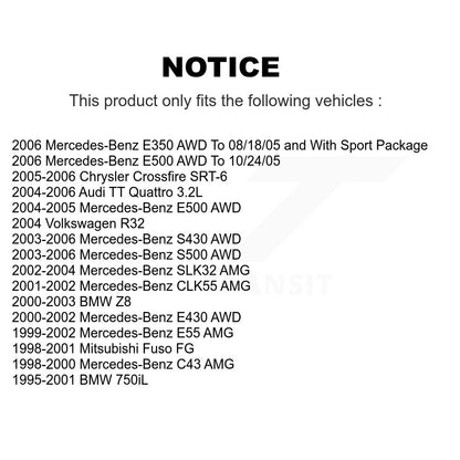 Ceramic Disc Brake Pads Front TEC-682 For Mercedes-Benz Chrysler Crossfire E350