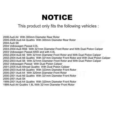 Ceramic Disc Brake Pads Front TEC-912A For Audi Volkswagen Passat A4 Quattro A6
