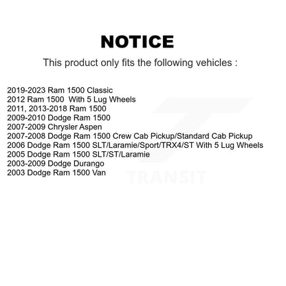 Ceramic Disc Brake Pads Rear TEC-967 For Ram 1500 Classic Dodge Durango Chrysler