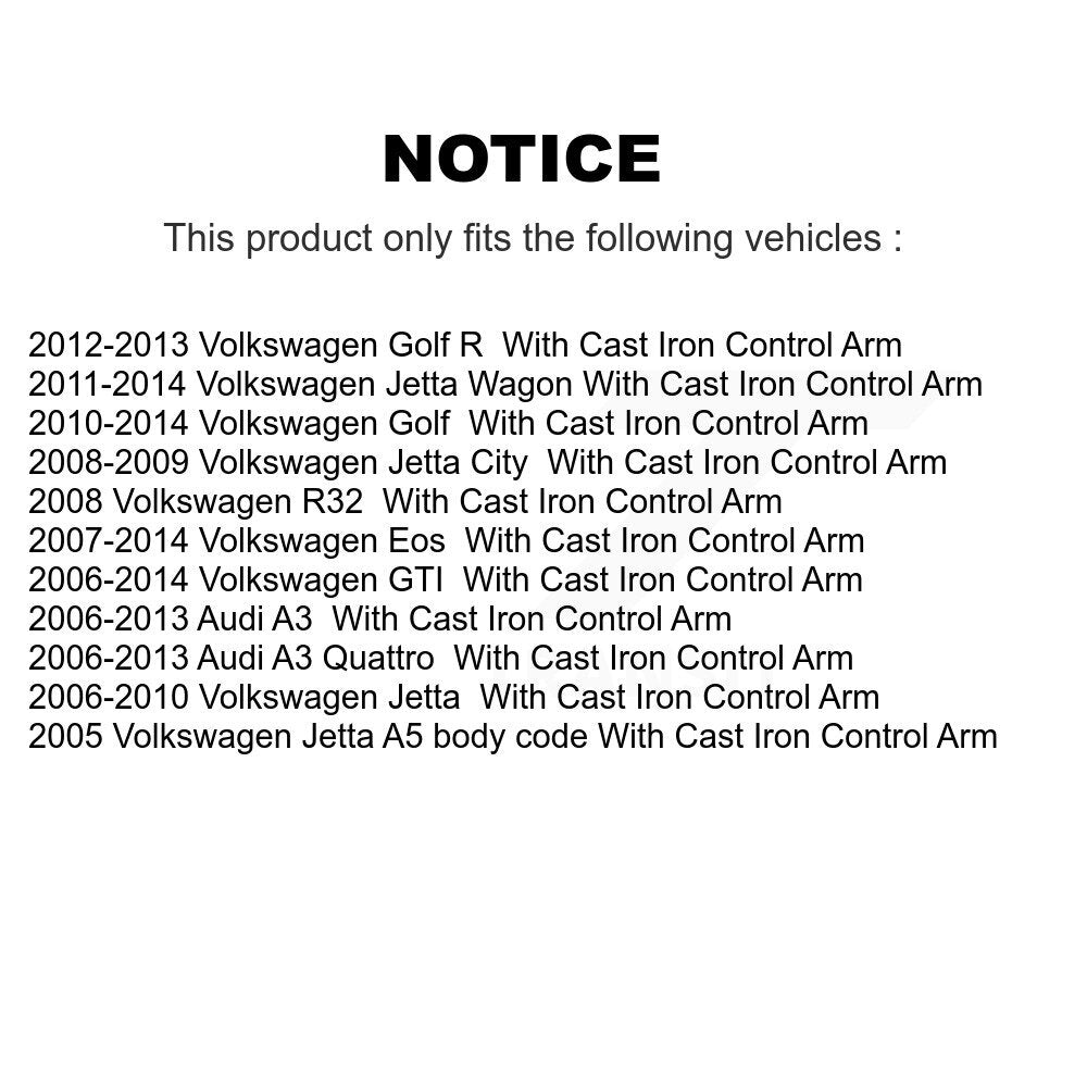 Suspension Control Arm Front Left Lower TOR-CK620140 For Volkswagen Jetta Golf R