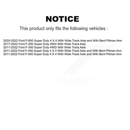 Steering Drag Link At Pitman Arm TOR-DS300041 For Ford F-350 Super Duty F-250