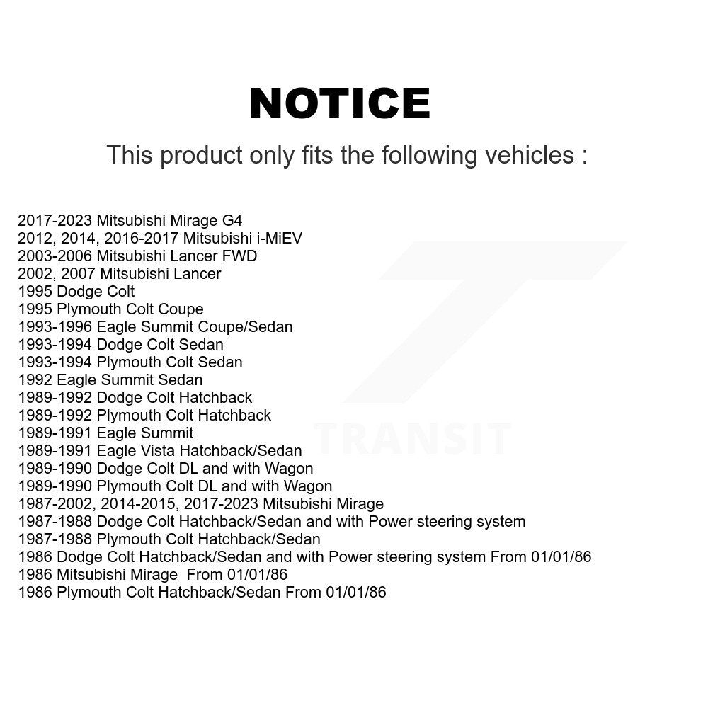 Steering Tie Rod End Front Outer TOR-ES2937RL For Mitsubishi Mirage Lancer G4