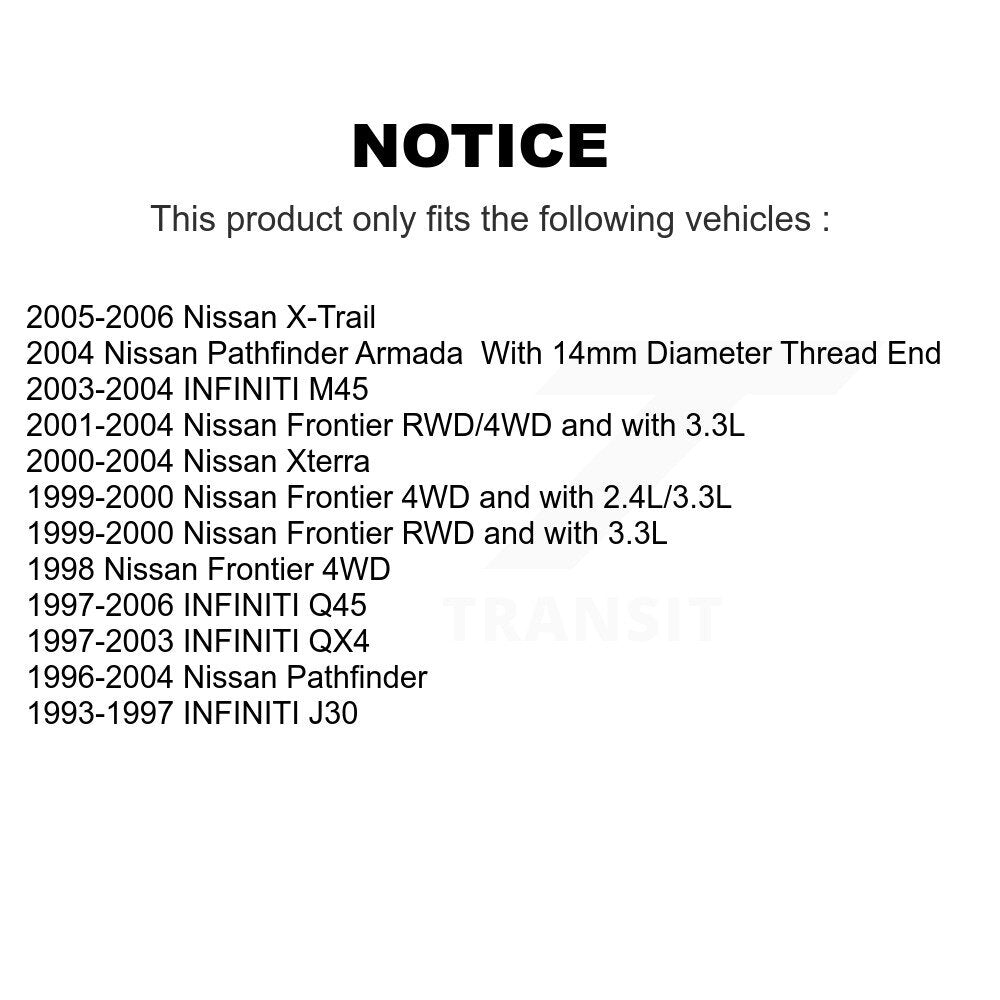 Steering Tie Rod End Front Outer TOR-ES3466 For Nissan X-Trail Pathfinder Xterra