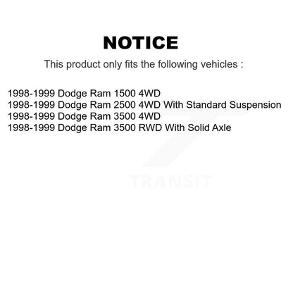 Steering Tie Rod End Front TOR-ES3497 For 1998-1999 Dodge Ram 2500 1500 3500