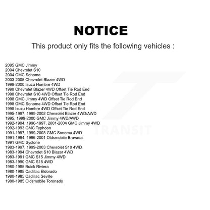 Steering Tie Rod End Front Inner TOR-ES3584 For Chevrolet GMC S10 Blazer Jimmy