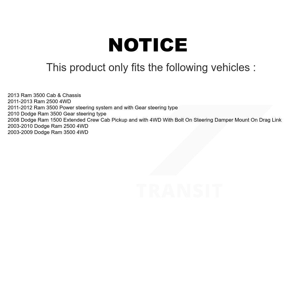 Steering Tie Rod End Front Left Inner To Pitman Arm TOR-ES800375 For Dodge Ram
