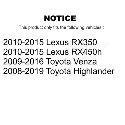 Steering Tie Rod End Front Right Outer TOR-ES800534 For Toyota Highlander Venza