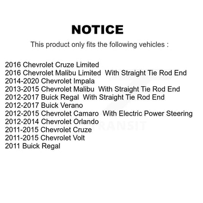 Steering Tie Rod End Front Outer TOR-ES800949 For Chevrolet Cruze Buick Verano