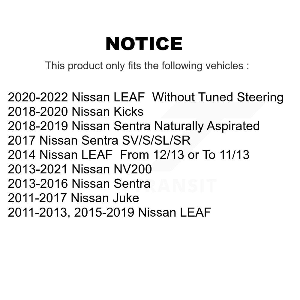 Steering Tie Rod End Front Right Outer TOR-ES800965 For Nissan Sentra Kicks LEAF