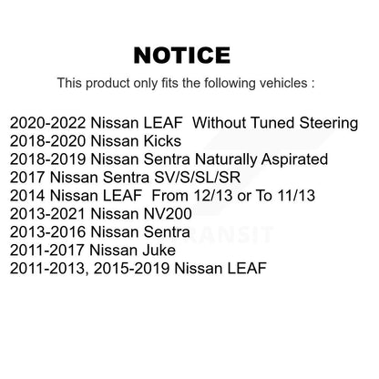 Steering Tie Rod End Front Right Outer TOR-ES800965 For Nissan Sentra Kicks LEAF