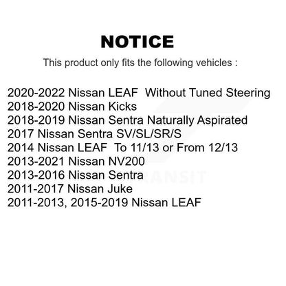 Steering Tie Rod End Front Left Outer TOR-ES800966 For Nissan Sentra Kicks LEAF
