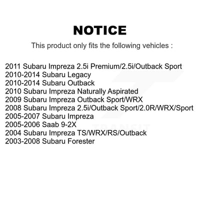 Steering Tie Rod End Front Inner TOR-EV800049 For Subaru Impreza Outback Legacy