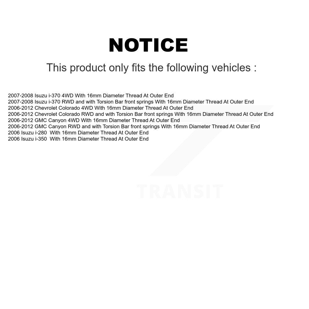 Steering Tie Rod End Inner TOR-EV800300 For Chevrolet Colorado GMC Canyon Isuzu