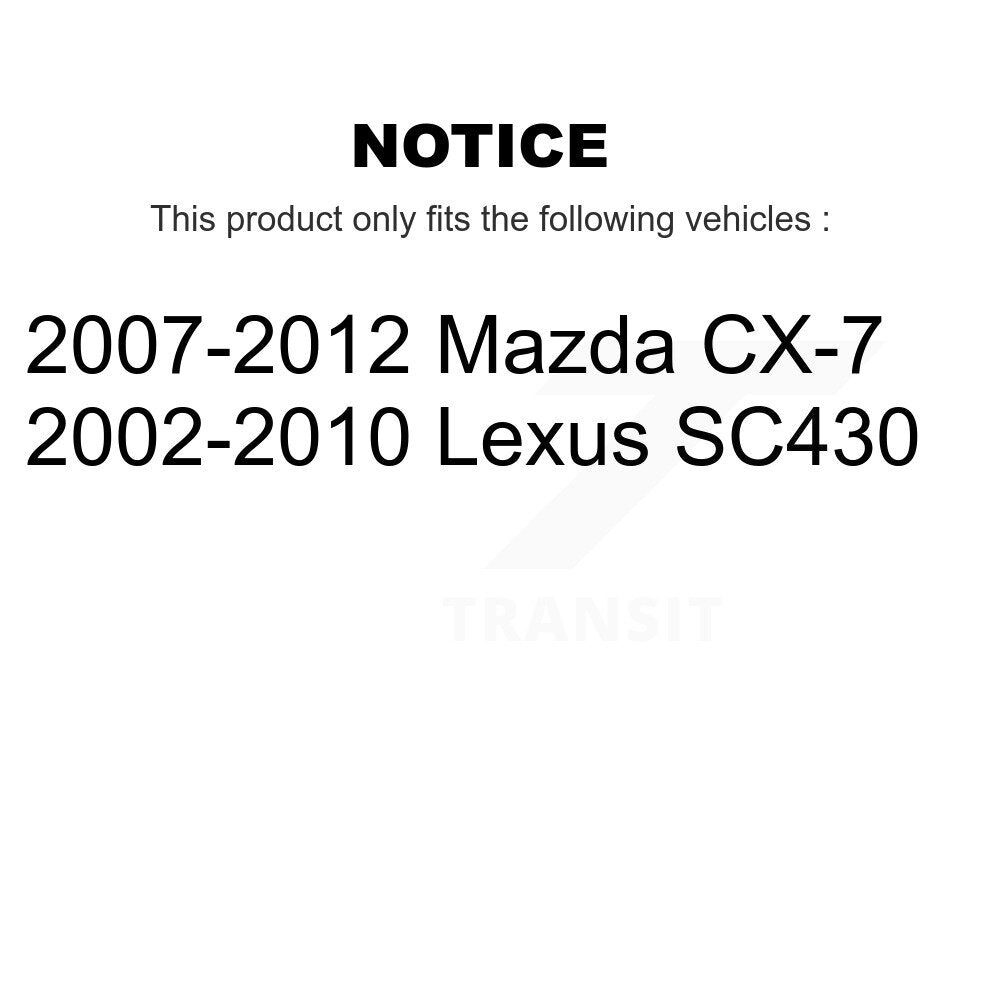 Steering Tie Rod End Front Inner TOR-EV800543 For Mazda CX-7 Lexus SC430