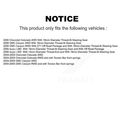 Steering Tie Rod End Inner TOR-EV80433 For Chevrolet Colorado GMC Canyon Isuzu