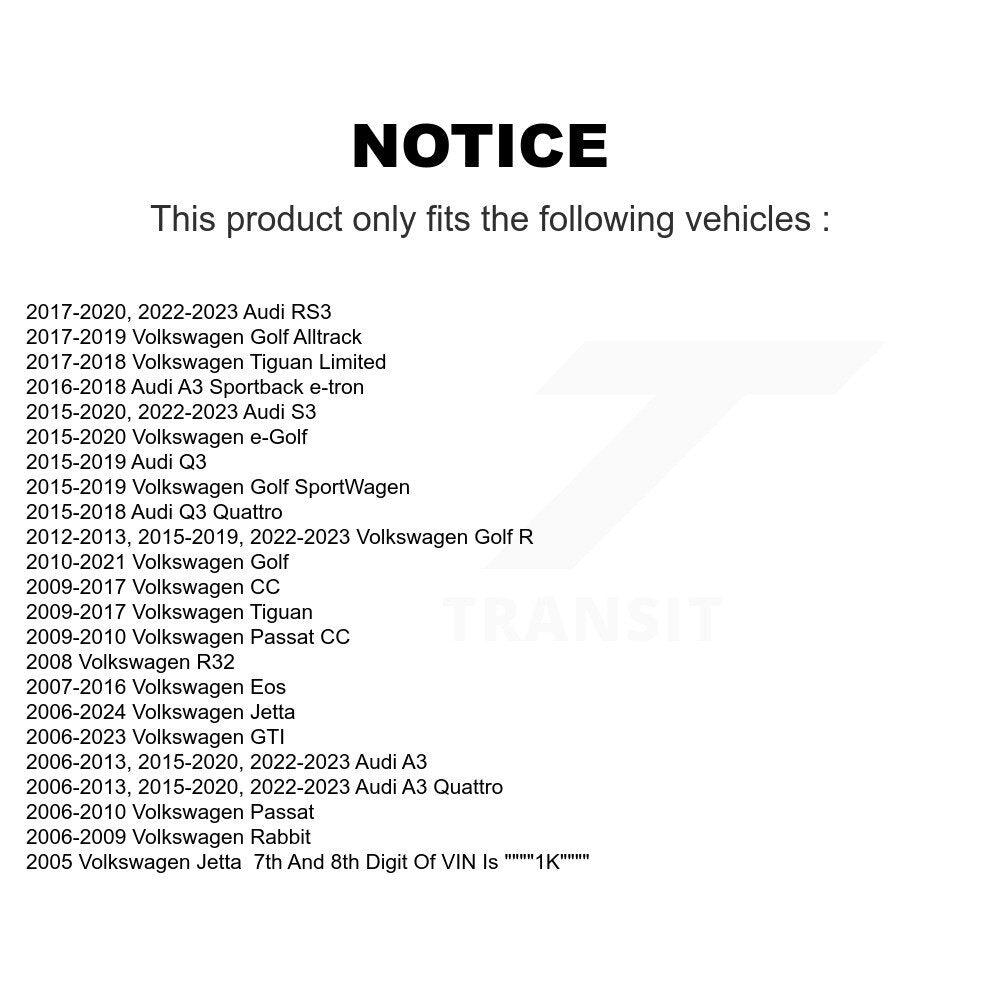 Steering Tie Rod End Front Inner TOR-EV80665 For Volkswagen Jetta Golf Tiguan A3