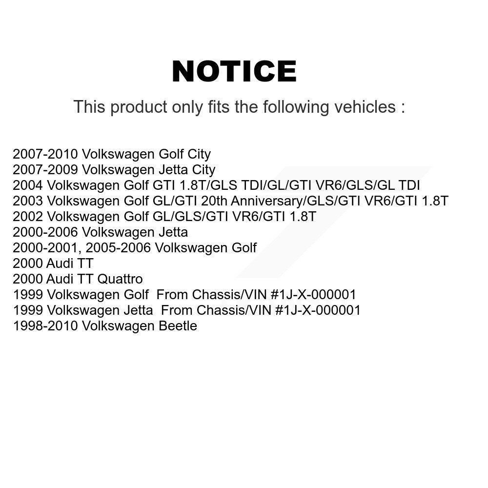 Suspension Control Arm Bushing Front Lower Rearward TOR-K200093 For Volkswagen