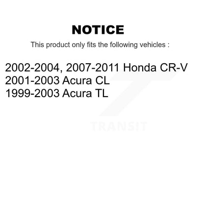 Suspension Stabilizer Bar Bushing Kit Rear To Frame TOR-K200205 For Honda CR-V