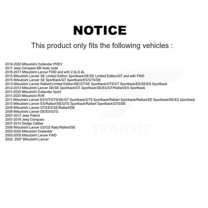 Suspension Control Arm Bushing Front Lower Rearward TOR-K200254 For Mitsubishi