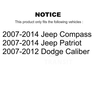 Suspension Control Arm Bushing Front Lower Forward TOR-K200255 For Jeep Patriot