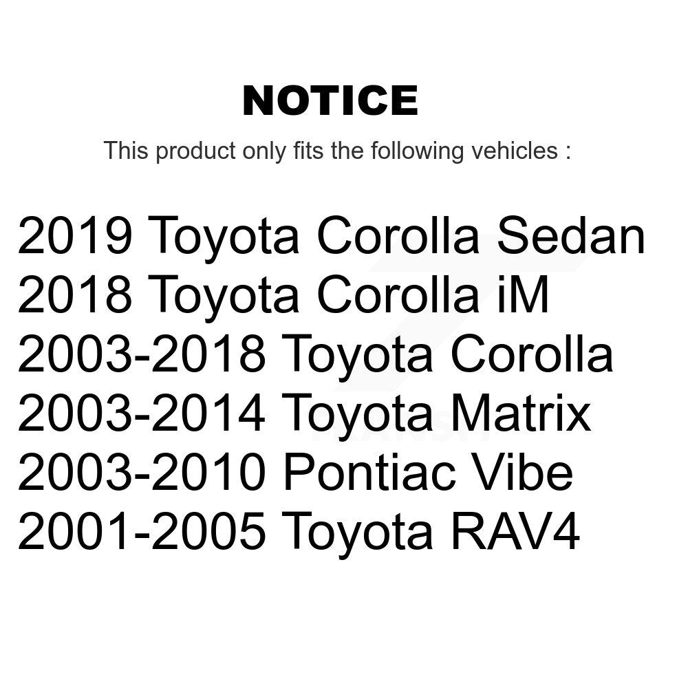 Suspension Control Arm Bushing Front Lower Forward TOR-K200782 For Toyota Matrix