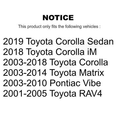Suspension Control Arm Bushing Front Lower Forward TOR-K200782 For Toyota Matrix
