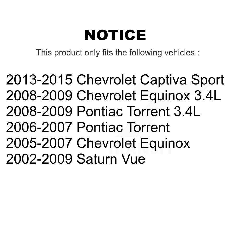 Suspension Control Arm Bushing Front Lower Forward TOR-K200783 For Chevrolet Vue