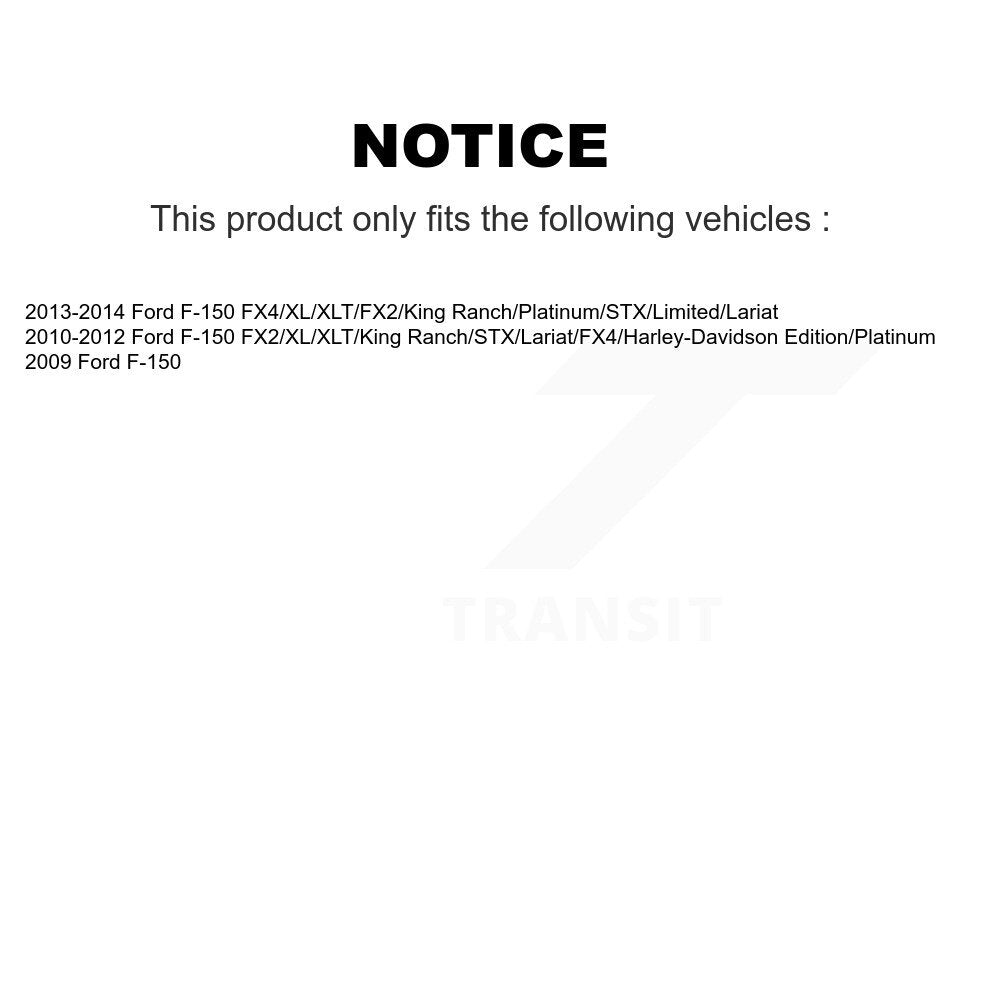 Suspension Stabilizer Bar Bushing Kit Front To Frame TOR-K200846 For Ford F-150