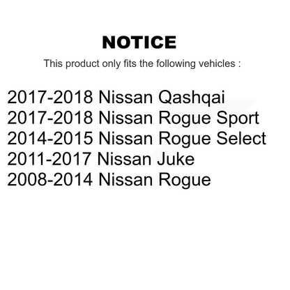 Suspension Stabilizer Bar Bushing Kit Front To Frame TOR-K201298 For Nissan Juke
