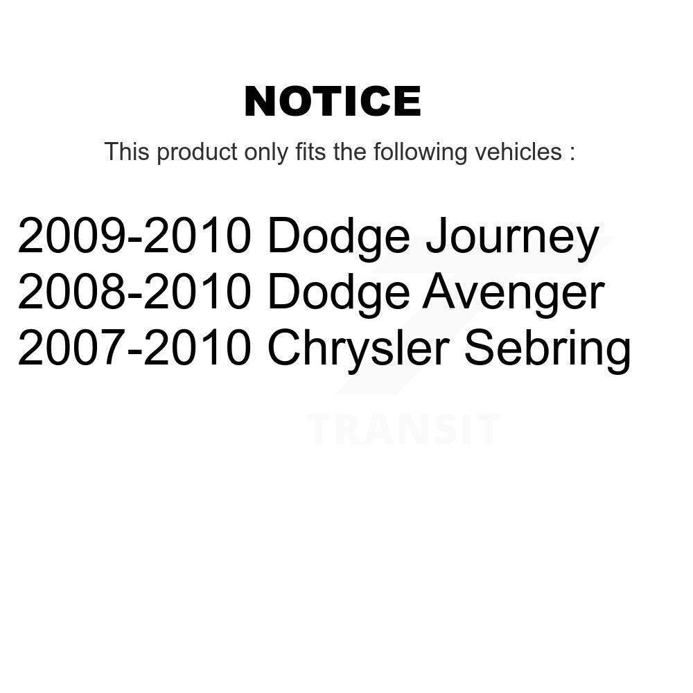 Suspension Knuckle Bushing Rear Lower Forward TOR-K201354 For Dodge Journey