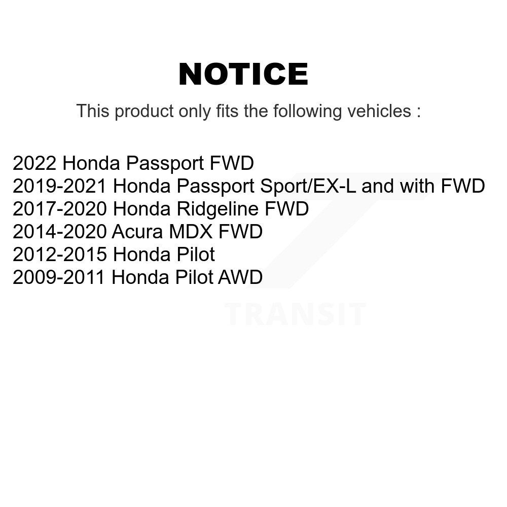 Suspension Stabilizer Bar Bushing Rear TOR-K201420 For Honda Acura MDX Pilot