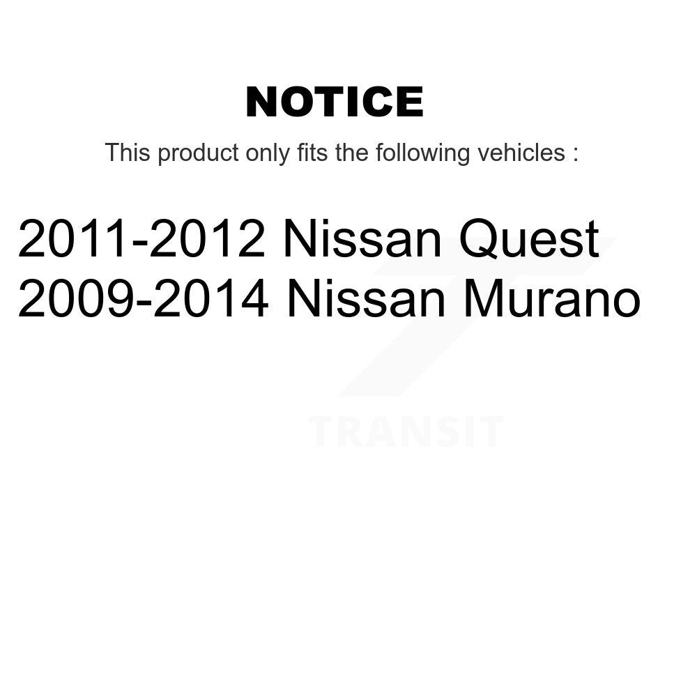 Suspension Stabilizer Bar Bushing Kit Front To Frame TOR-K201507 For Nissan