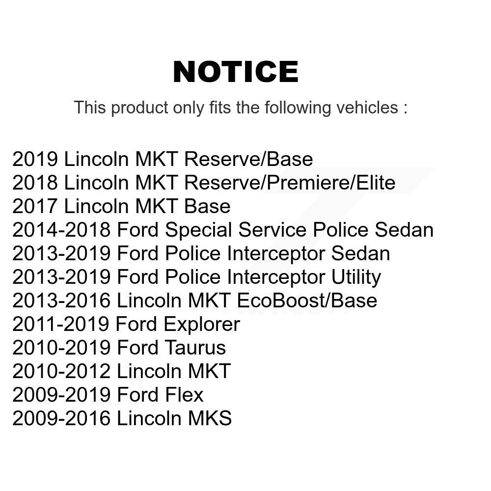 Suspension Knuckle Bushing Rear Upper TOR-K201541 For Ford Explorer Flex Taurus