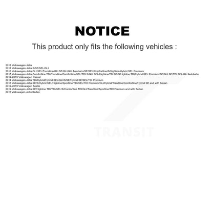 Suspension Control Arm Bushing Front Lower Rearward TOR-K201725 For Volkswagen