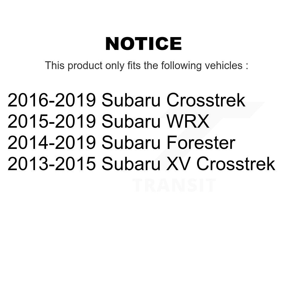 Suspension Stabilizer Bar Bushing Front To Frame TOR-K201913 For Subaru Forester