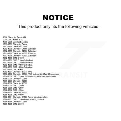 Steering Pitman Arm Front TOR-K6335 For Chevrolet GMC K1500 C1500 K2500 C2500