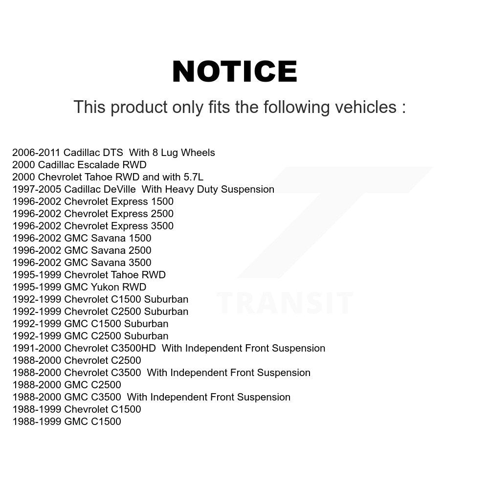 Suspension Ball Joint Front Lower TOR-K6445 For C1500 Chevrolet GMC Cadillac DTS