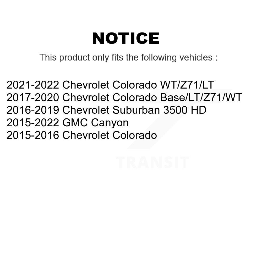 Suspension Stabilizer Bar Link Kit Front TOR-K700902 For Chevrolet Colorado GMC