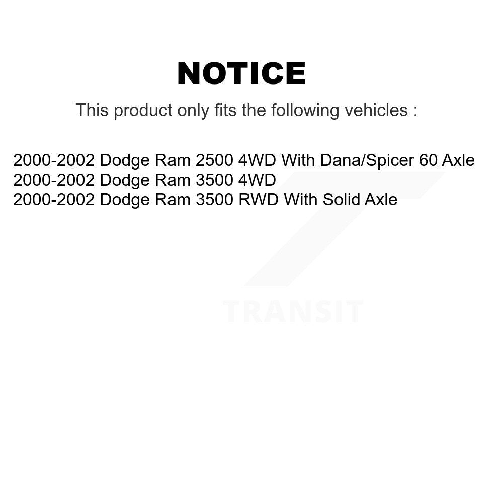 Suspension Ball Joint Front Upper TOR-K7394 For 2000-2002 Dodge Ram 2500 3500