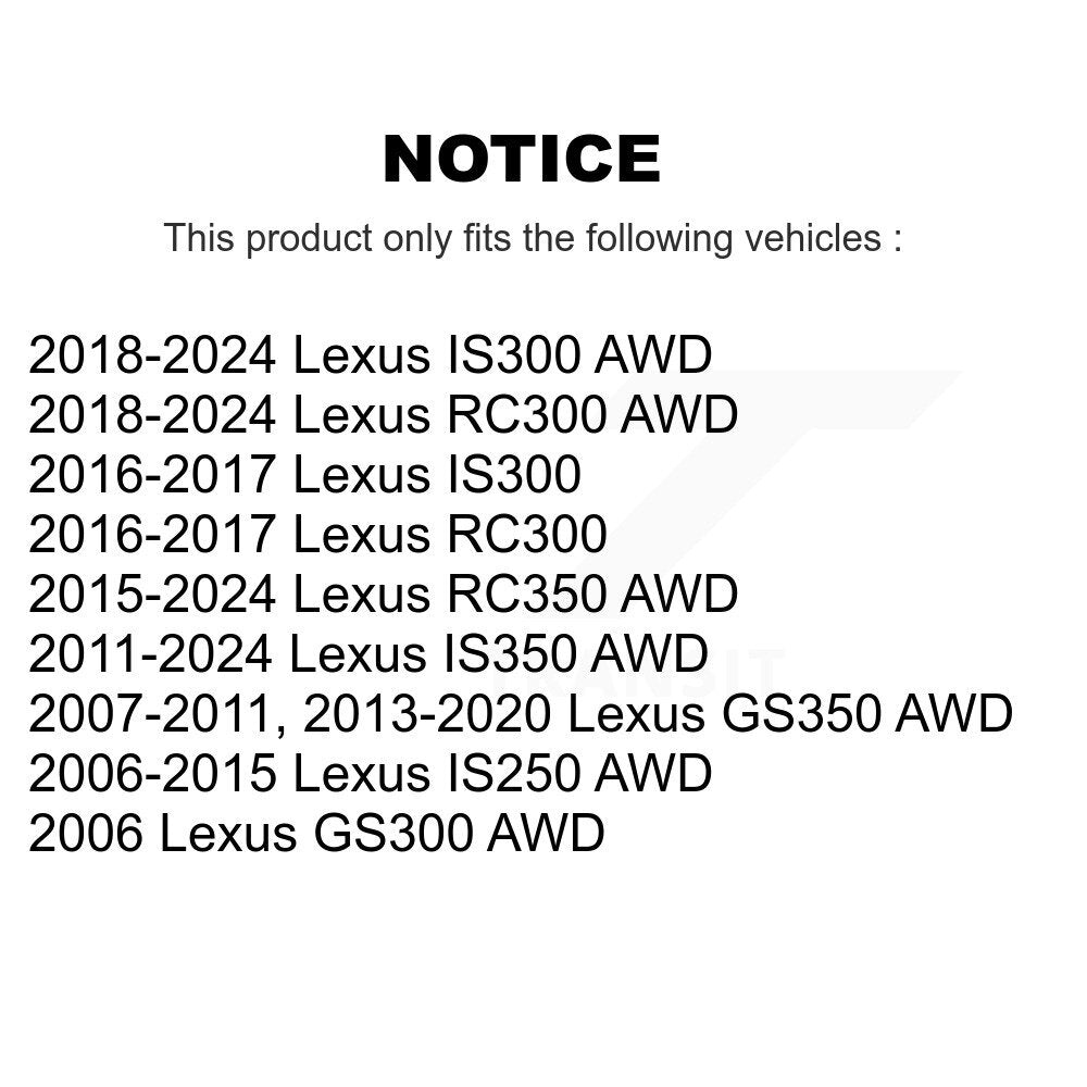 Suspension Stabilizer Bar Link Kit Front Left TOR-K750055 For Lexus IS250 IS300