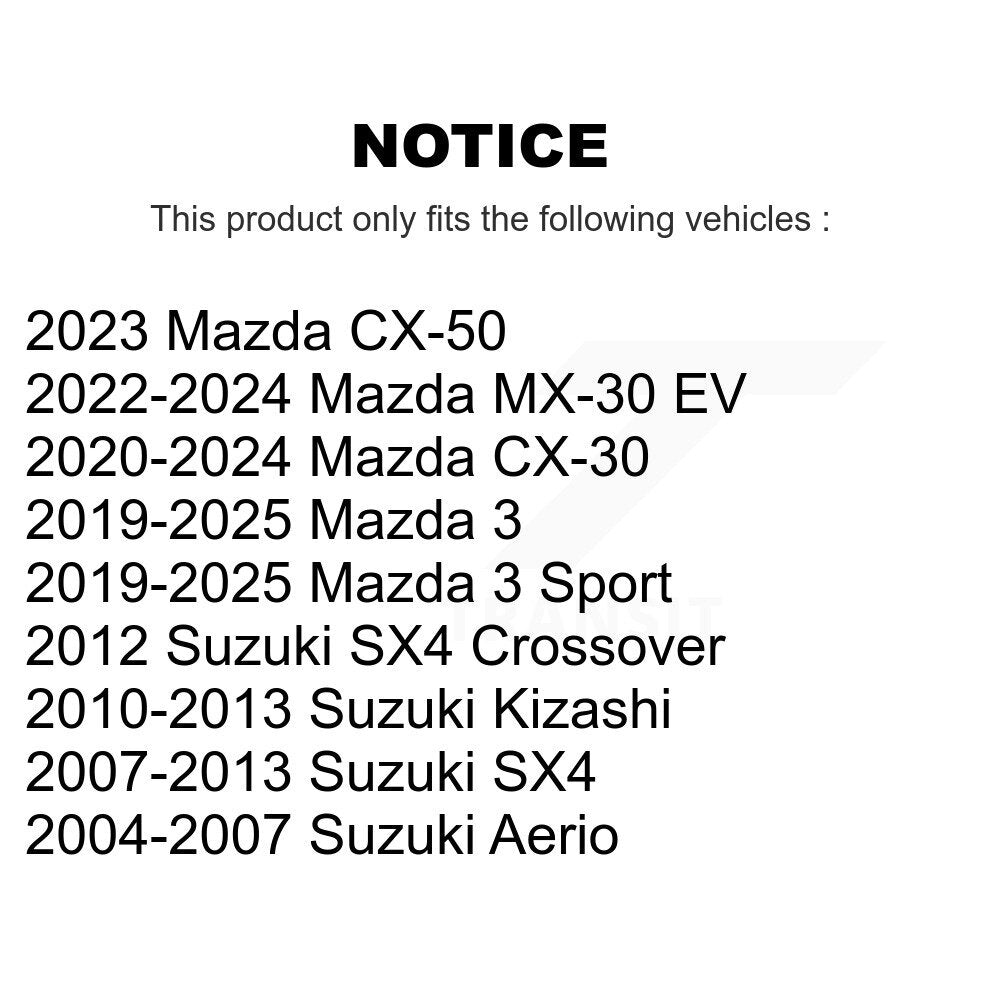 Suspension Stabilizer Bar Link Kit Front TOR-K750060 For Mazda 3 CX-30 Suzuki EV
