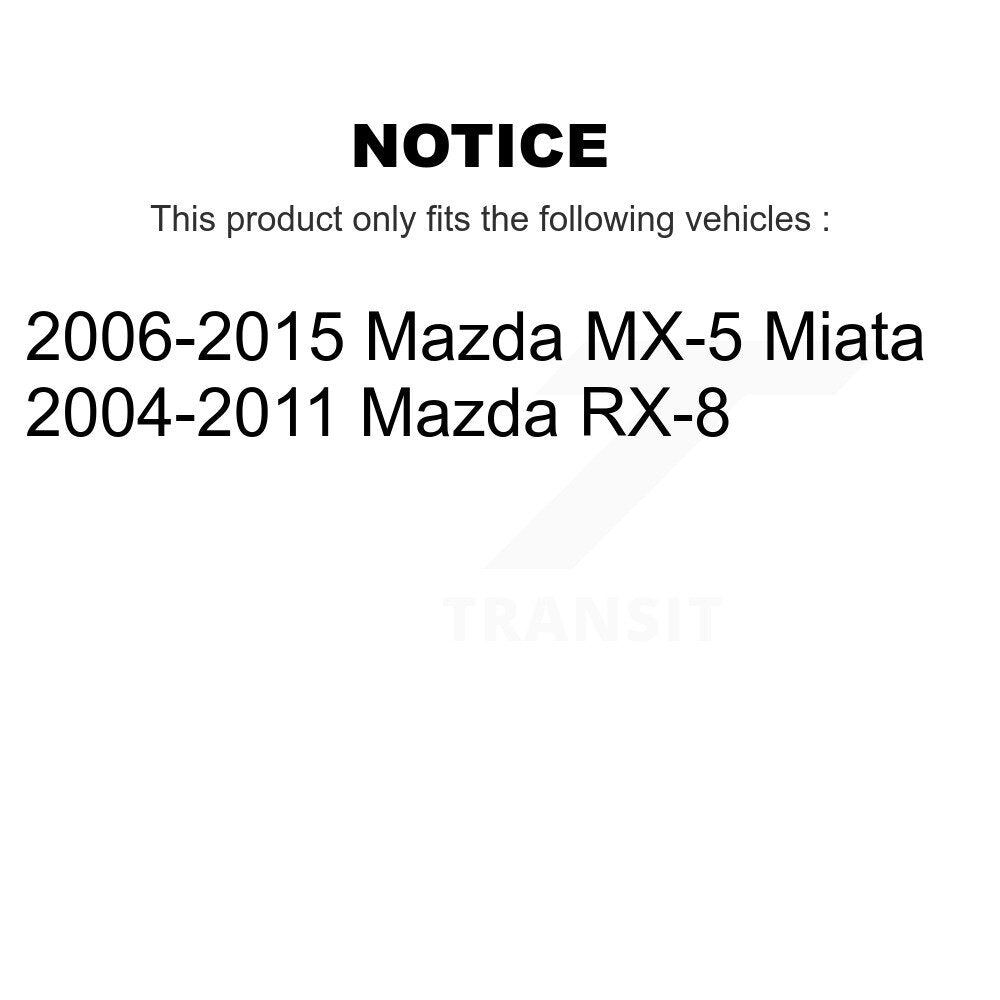 Suspension Stabilizer Bar Link Kit Rear TOR-K750133 For Mazda MX-5 Miata RX-8