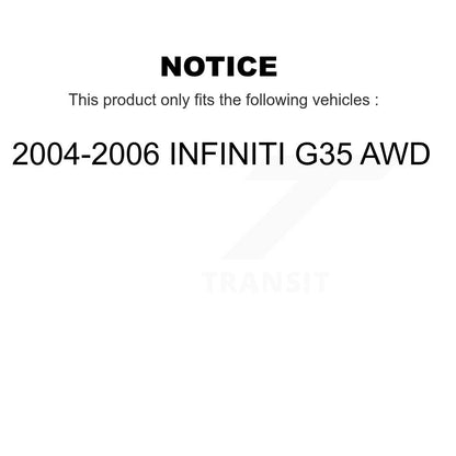 Suspension Stabilizer Bar Link Kit Front Left TOR-K750140 For INFINITI G35 AWD