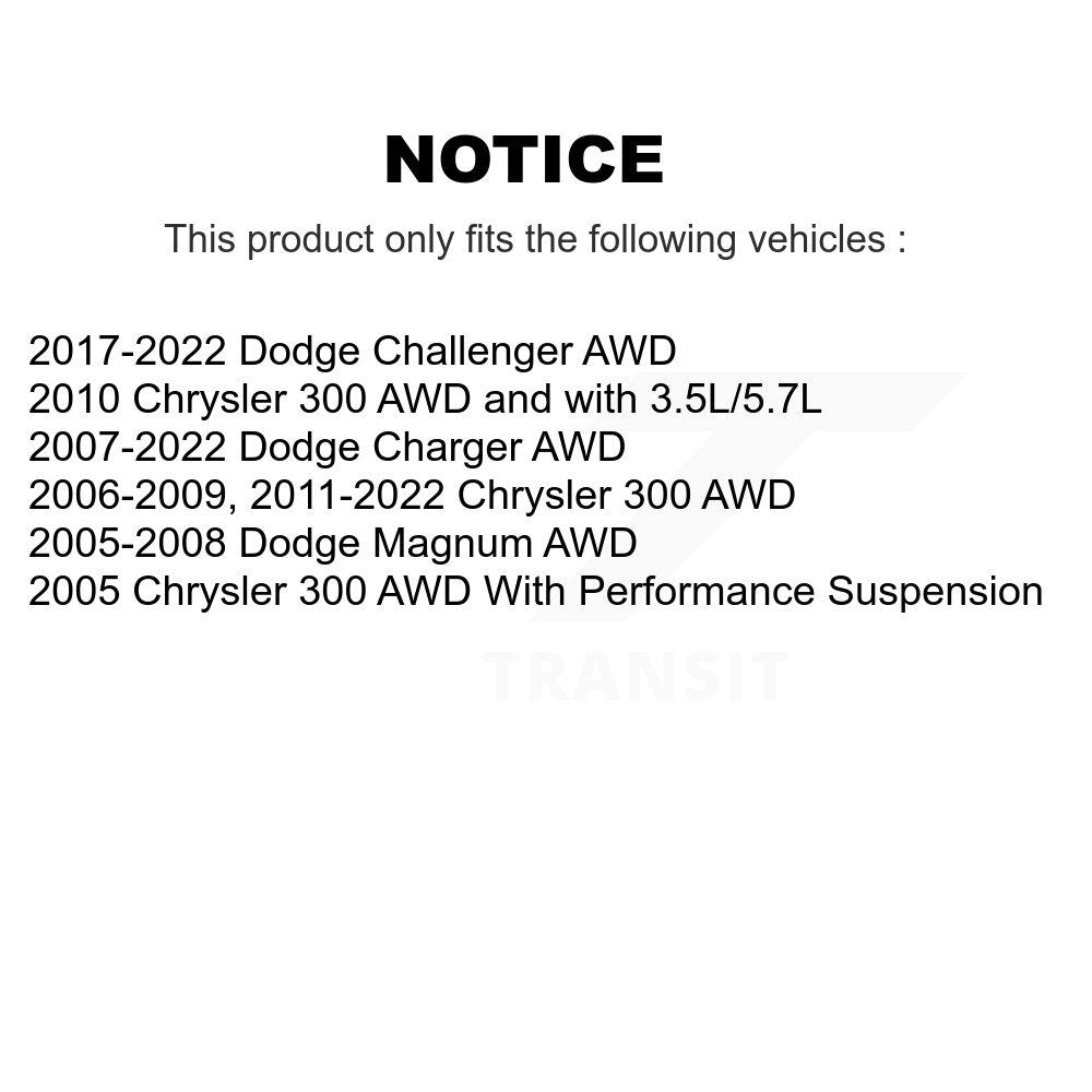 Suspension Stabilizer Bar Link Kit Front TOR-K750154 For Dodge Chrysler 300