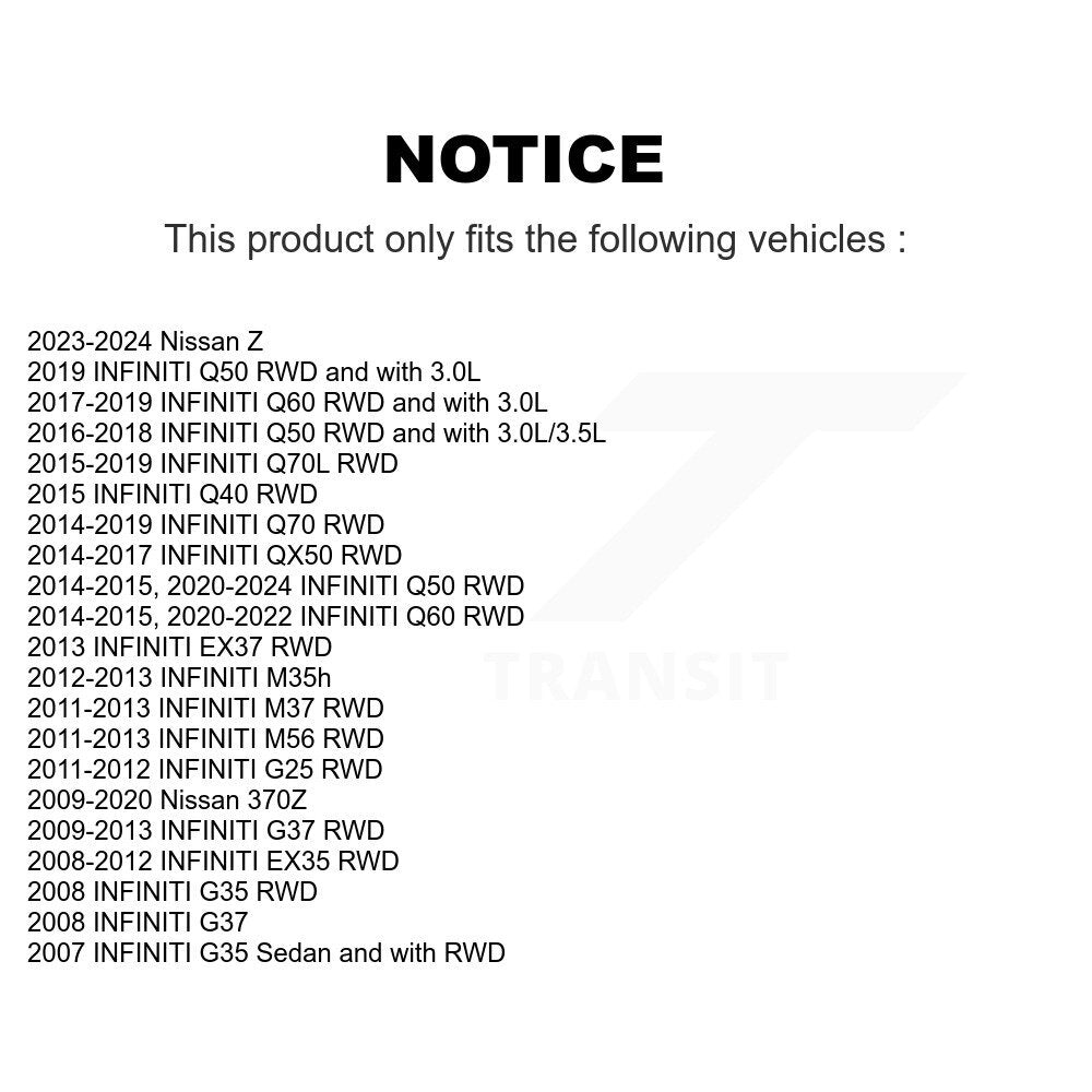 Suspension Stabilizer Bar Link Kit Front Right TOR-K750193 For INFINITI Q50 G37