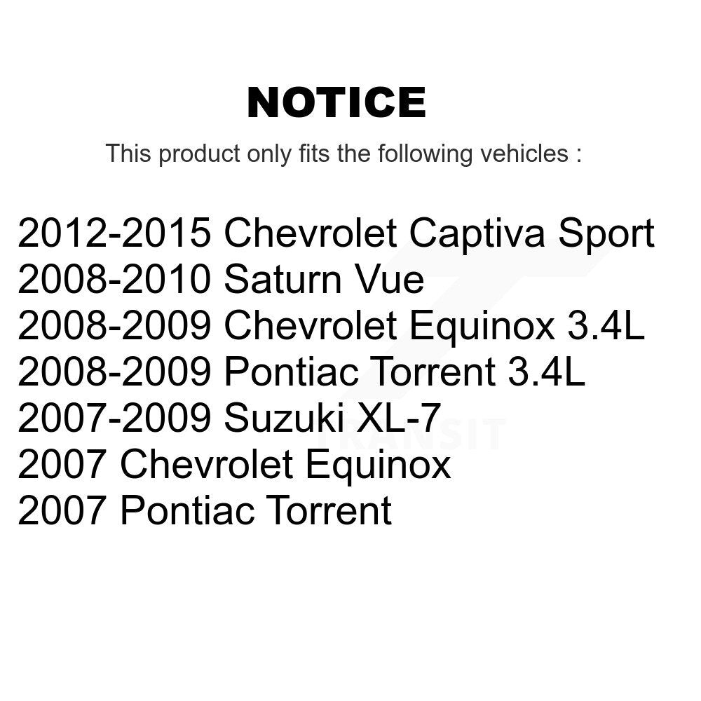 Suspension Stabilizer Bar Link Kit Rear TOR-K750200 For Chevrolet Equinox Saturn