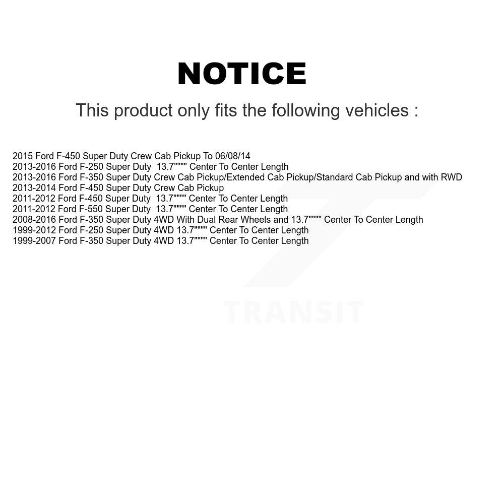 Suspension Stabilizer Bar Link Kit Rear TOR-K750261 For Ford F-350 Super Duty