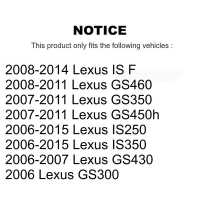 Suspension Stabilizer Bar Link Kit Rear TOR-K750288 For Lexus IS250 IS350 GS350