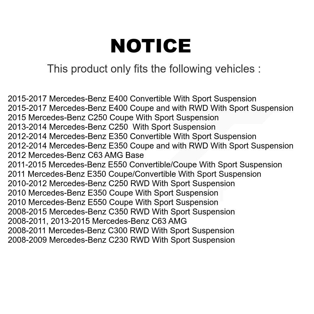 Suspension Stabilizer Bar Link Kit Front Left TOR-K750337 For Mercedes-Benz C300