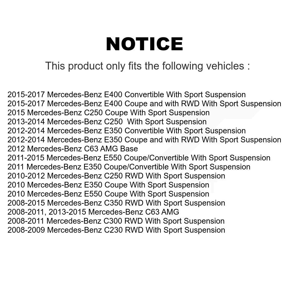 Suspension Stabilizer Bar Link Kit Front Right TOR-K750338 For Mercedes-Benz C63